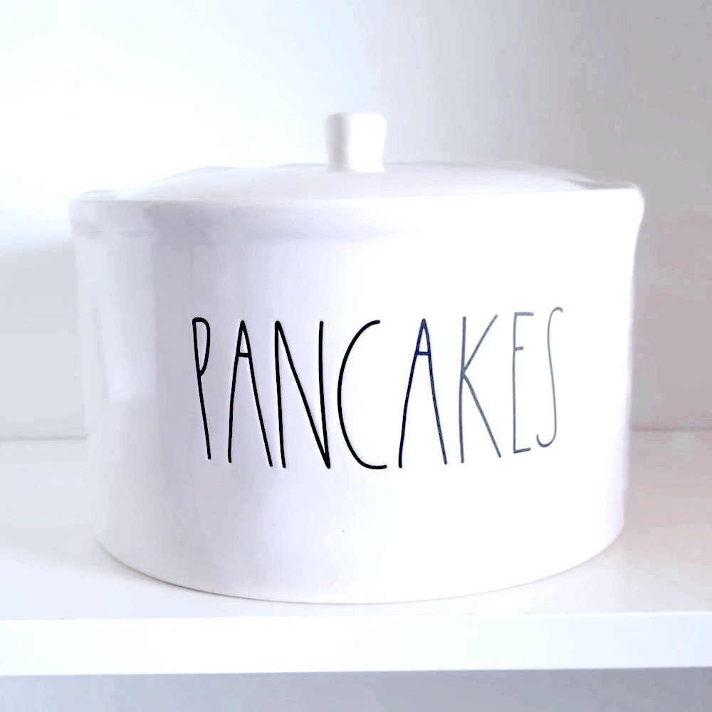 Rare Rae Dunn PANCAKES Warmer